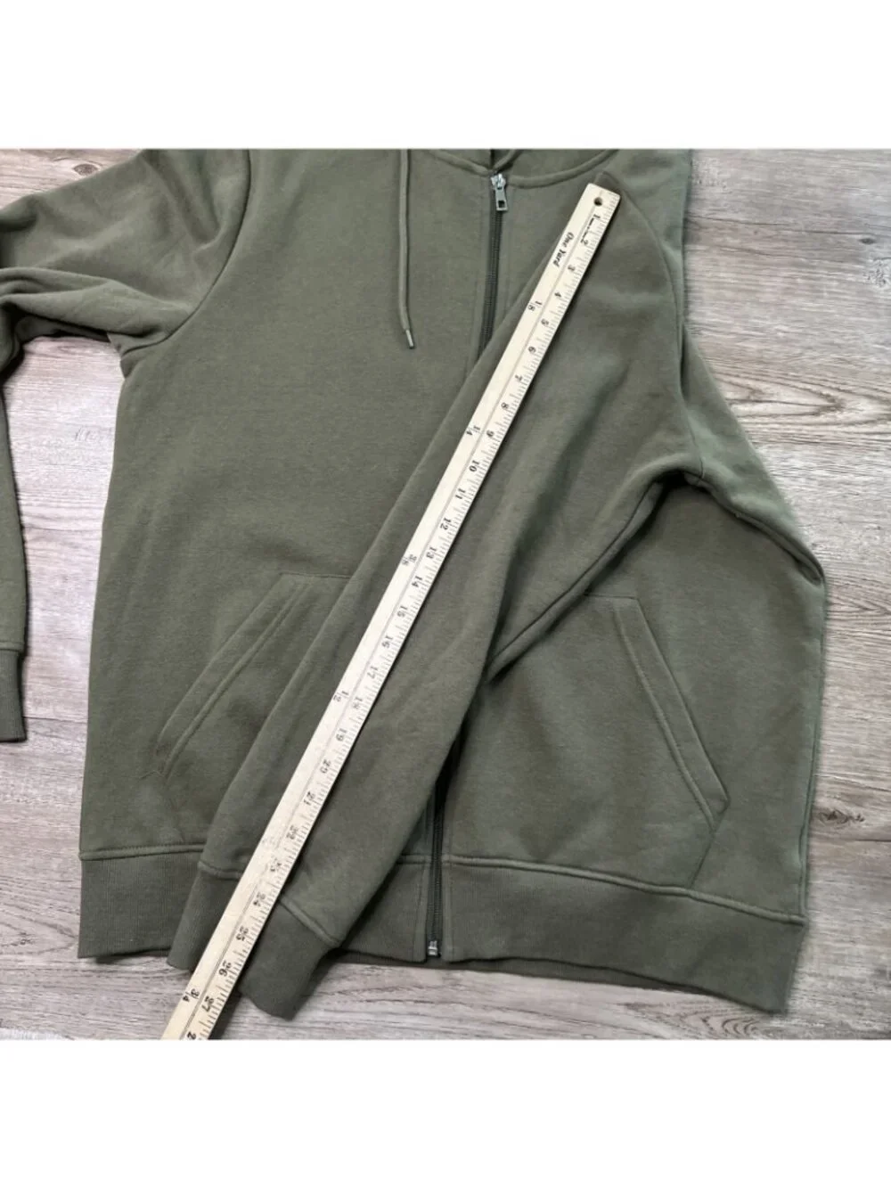 True Religion Zip Up Hoodie Mens Large Green Fleece City Buddha Logo